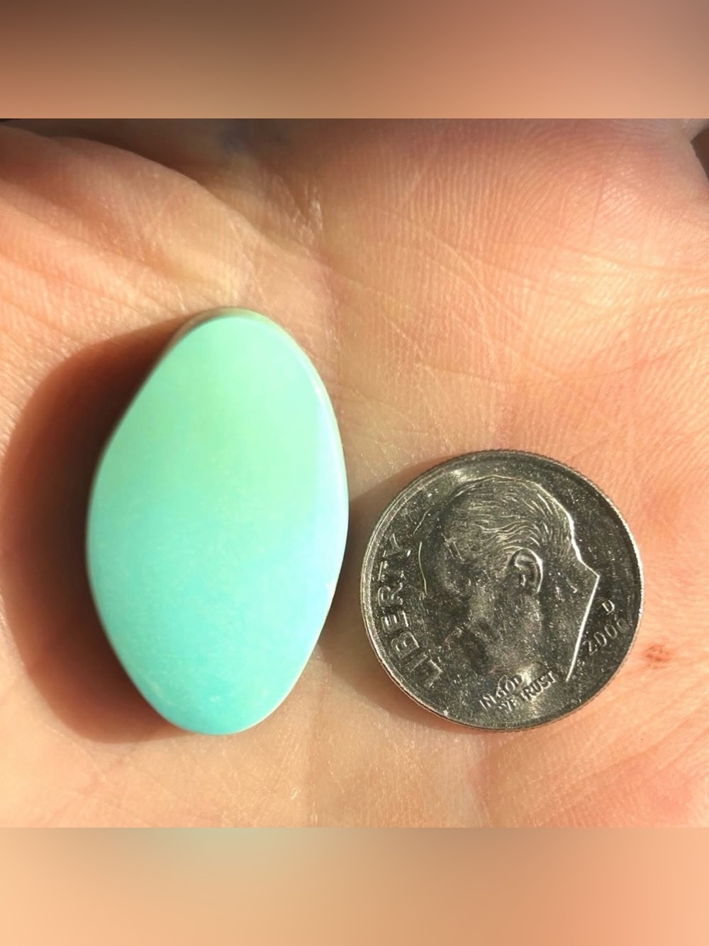 Turquoise Attic Old Stock Pilot Mountain Turquoise Cab